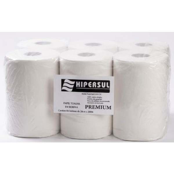 PAP TOALHA BOB  6 X 200 X 20 PREMIUN