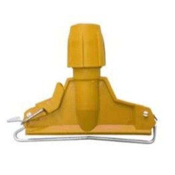 SUPORTE MOP ÚMIDO METAL AMARELO BRALIMPIA
