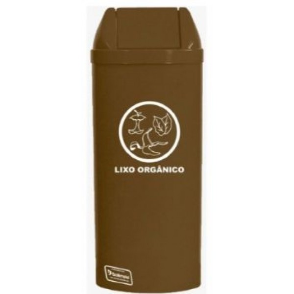 LIXEIRA RED BASC 23L MARRON C/ADESIVO