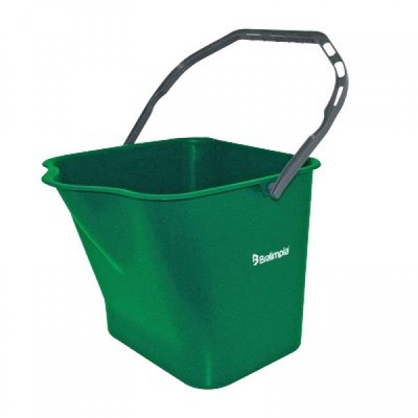 BALDE 15 L C/ALÇA VERDE BRALIMPIA