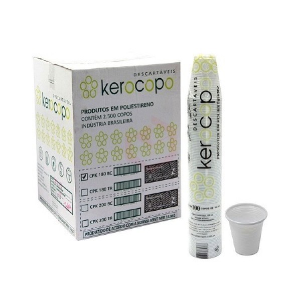 COPO PLAST KEROCOPO 180ML TR CJ C/100 CX 2500UN