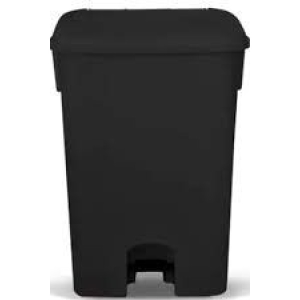 LIXEIRA C/PEDAL 100L PRETA BRALIMPIA