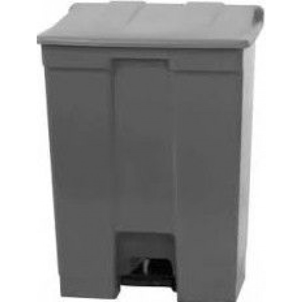 LIXEIRA C/PEDAL 30L CINZA BRALIMPIA