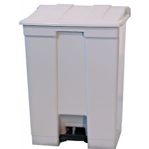 LIXEIRA C/PEDAL 60L BRANCA BRALIMPIA