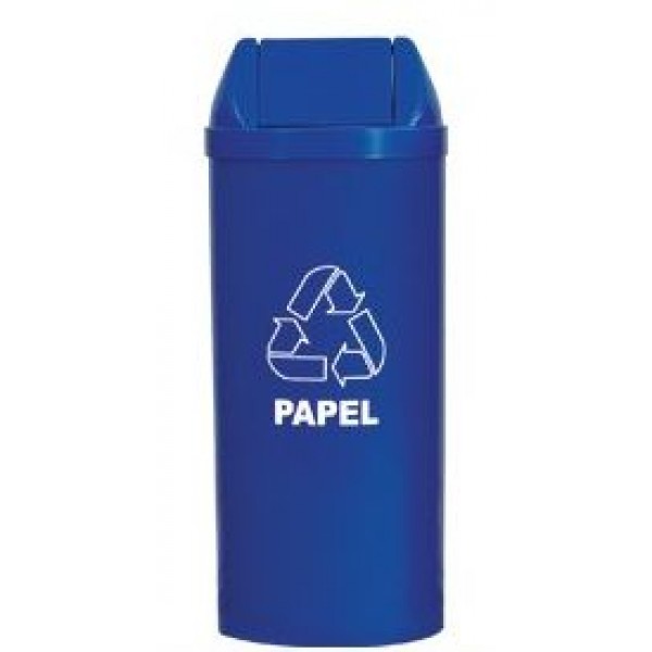 LIXEIRA RED BASC 23L AZUL C/ADESIVO