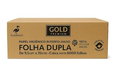 PAP HIG ROLAO F.DUPLA 8 X 10 X 250 FLAMINGO