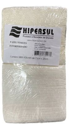 PAP TOALHA INT BRANCO LUXO AA 21X20 C/1000 FLS HIPERSUL