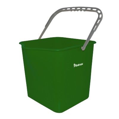 BALDE 25 L C/ALÇA VERDE BRALIMPIA
