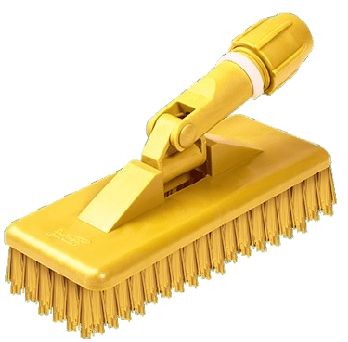 ESCOVA MACIA BRALIMPIA C/SUPORTE AMARELA