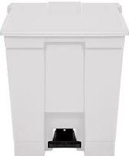 LIXEIRA C/PEDAL 30L BRANCA BRALIMPIA