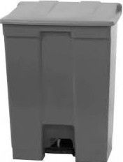 LIXEIRA C/PEDAL 30L CINZA BRALIMPIA