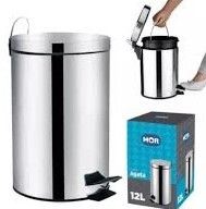 LIXEIRA INOX C/PEDAL 12L