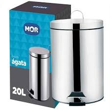 LIXEIRA INOX C/PEDAL 20L